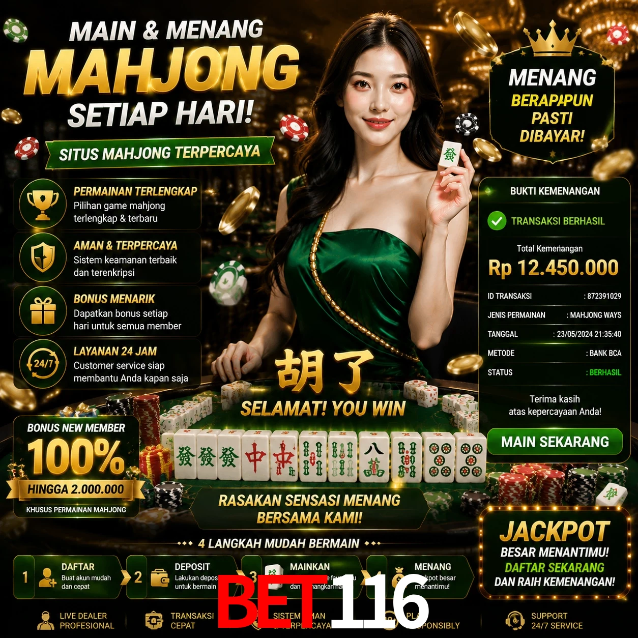Ganhar e sacar na bet116